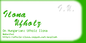 ilona ufholz business card